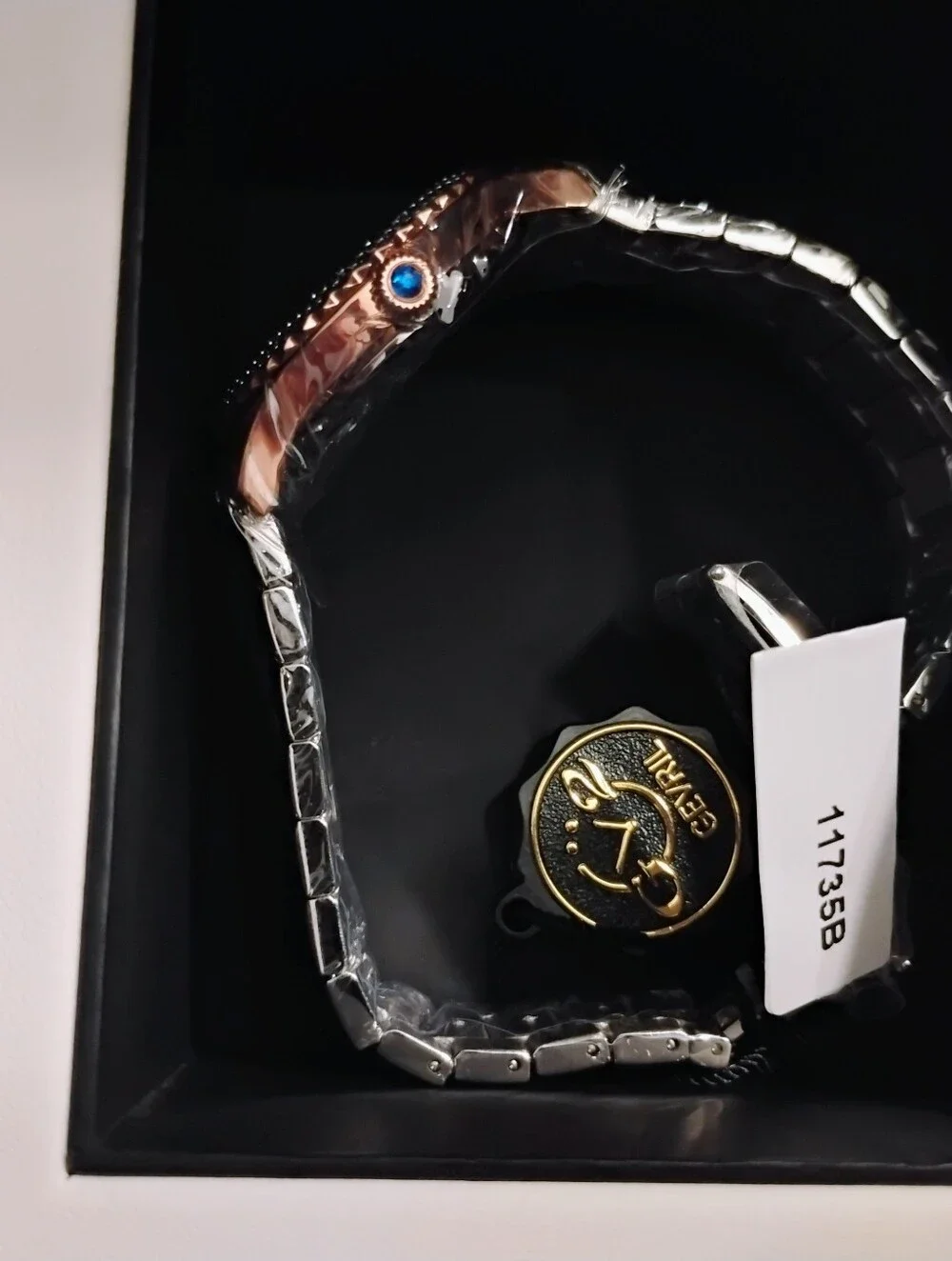 NWT-Rose Gold GV2 Gevril Siena Watch, 36 mm